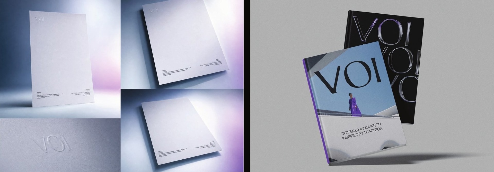 Letterhead and book covers