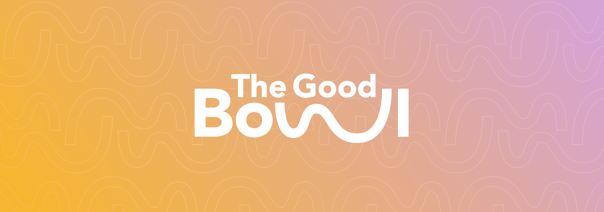 The Good Bowl logo next to a purple illustrated hand making the OK sign